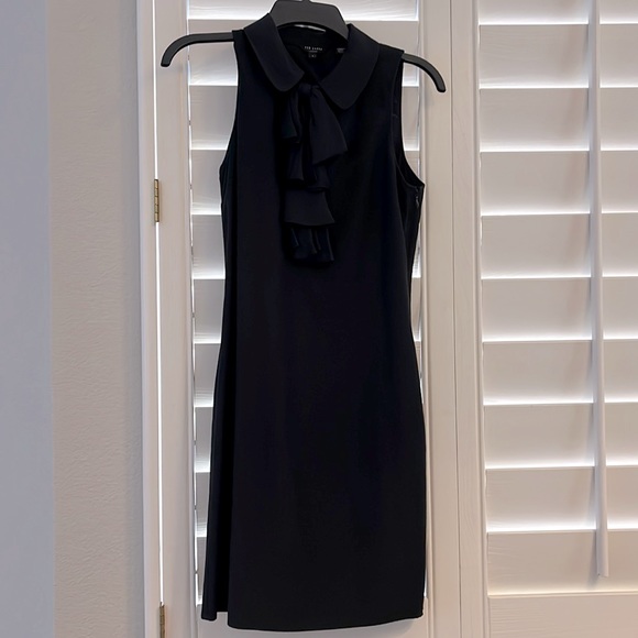 Ted Baker sleeveless shift Dress with removable silk tie. - Picture 1 of 4